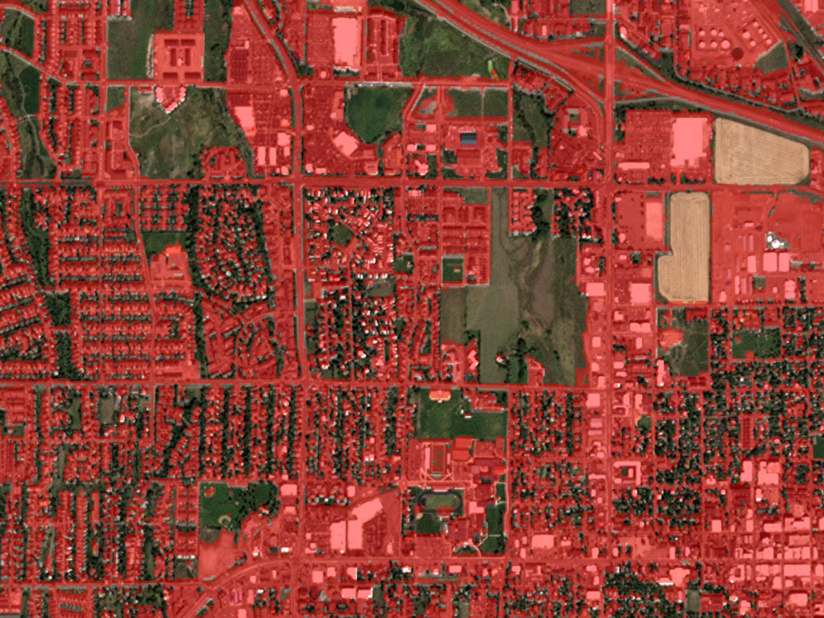 IO impervious surface map of Bozeman, Montana