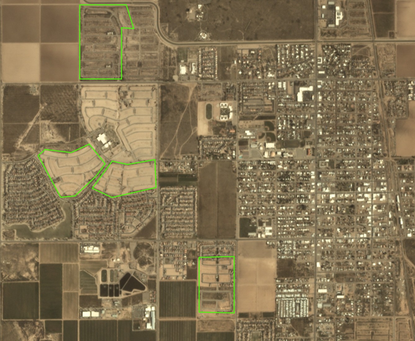 Basemap March 2020 showing housing development preparation work